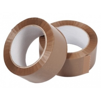PP acryl Tape 48mm x 66mtr. Bruin low noise